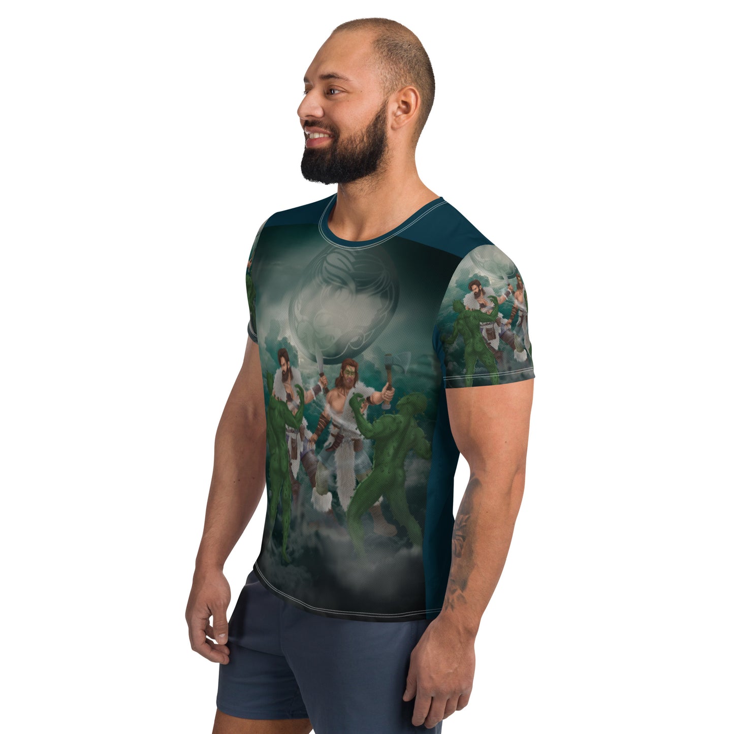 Gemini All-Over Print Men's Athletic T-shirt