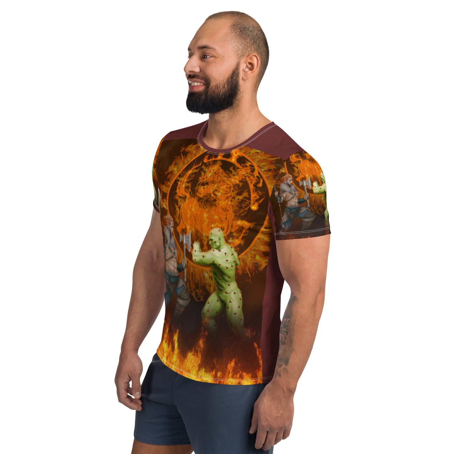 Sagittarius All-Over Print Men's Athletic T-shirt