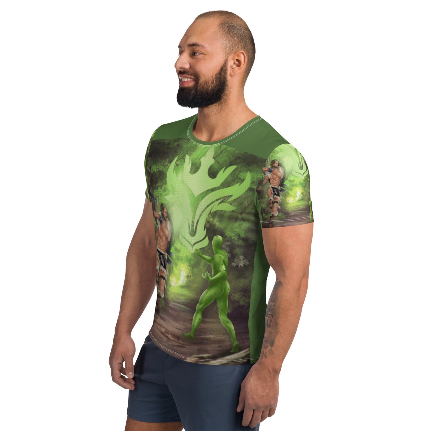 Taurus All-Over Print Men's Athletic T-shirt