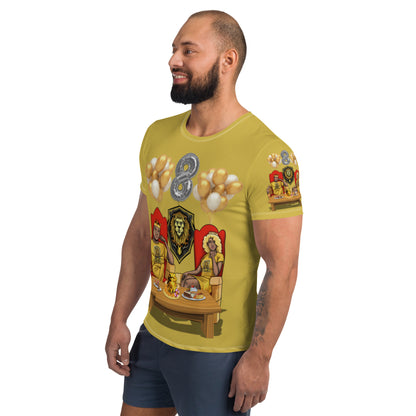 Leo Birthday All-Over Print Men's Athletic T-shirt