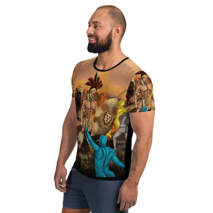 Leo All-Over Print Men's Athletic T-shirt