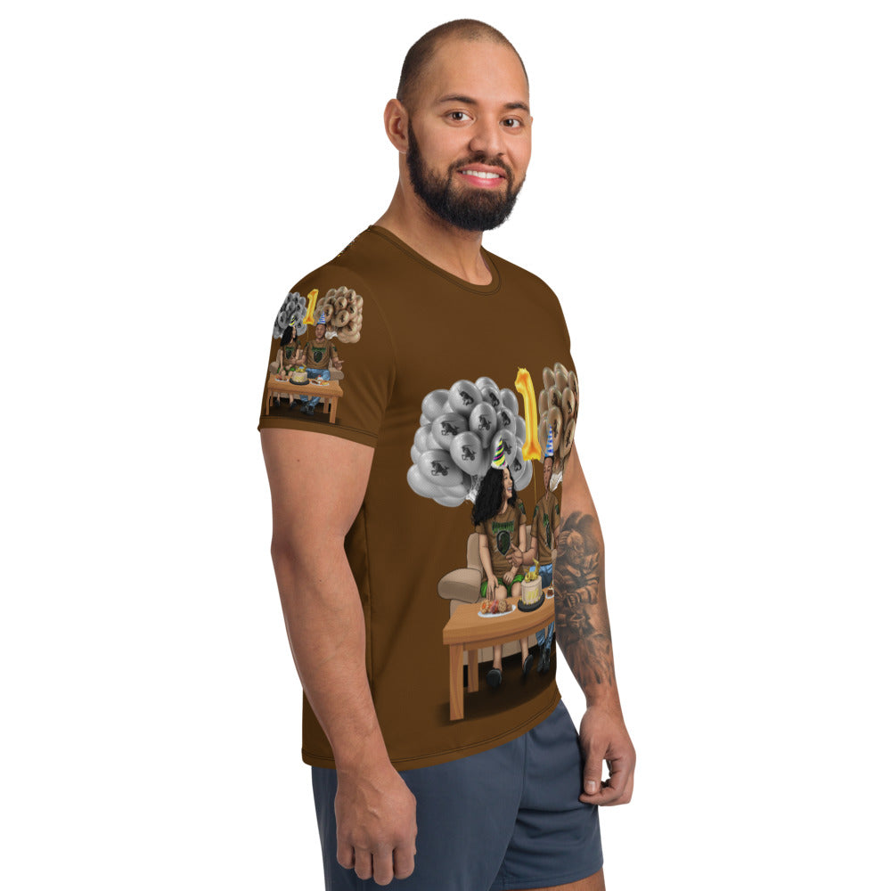 Capricorn Birthday All-Over Print Men's Athletic T-shirt