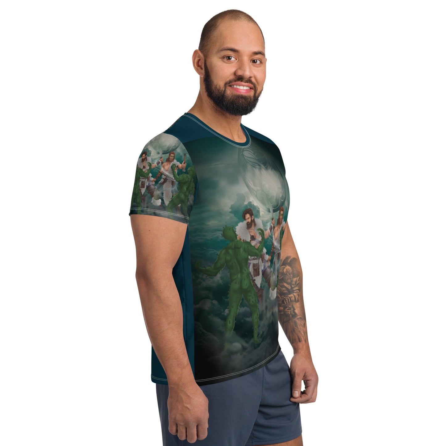 Gemini All-Over Print Men's Athletic T-shirt