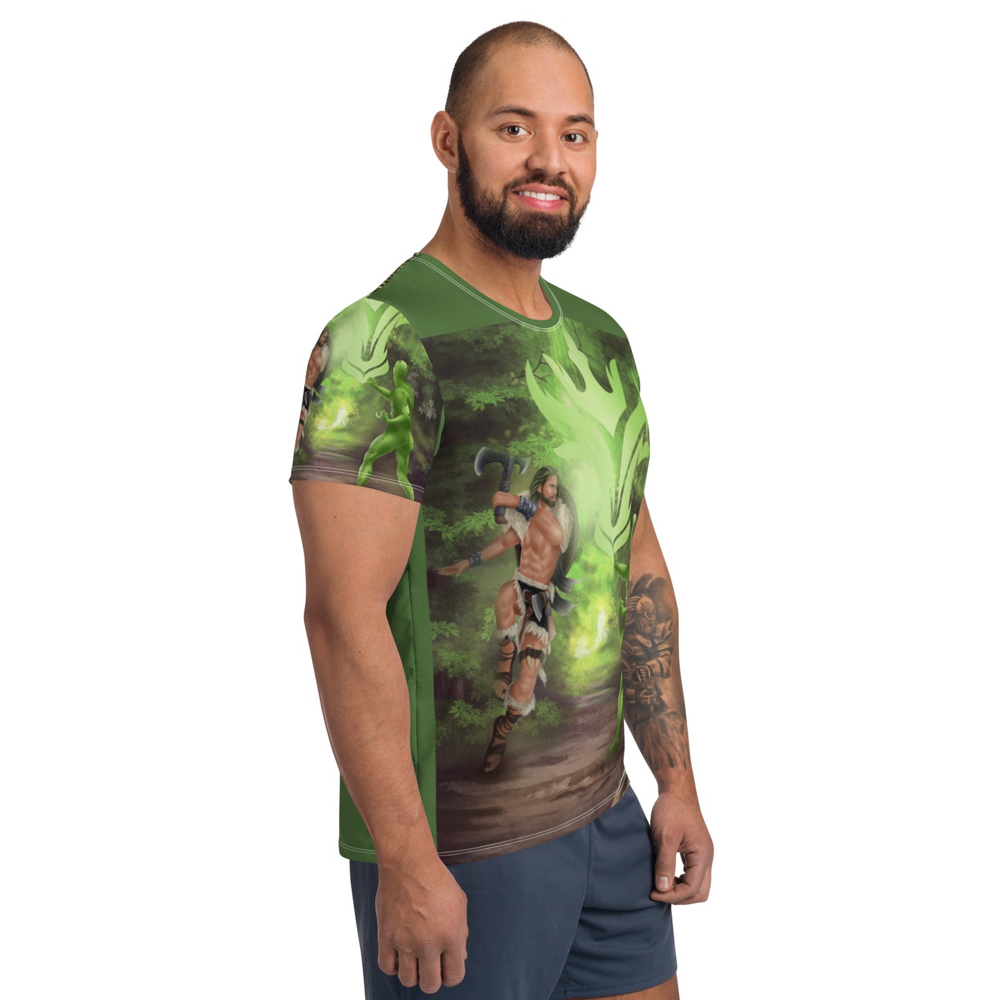 Taurus All-Over Print Men's Athletic T-shirt