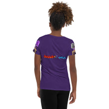 Load image into Gallery viewer, Sagittarius Birthday All-Over Print Women&#39;s Athletic T-shirt
