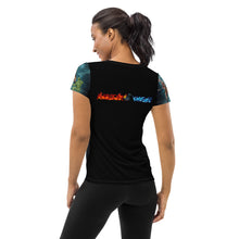 Load image into Gallery viewer, Cancer All-Over Print Women&#39;s Athletic T-shirt
