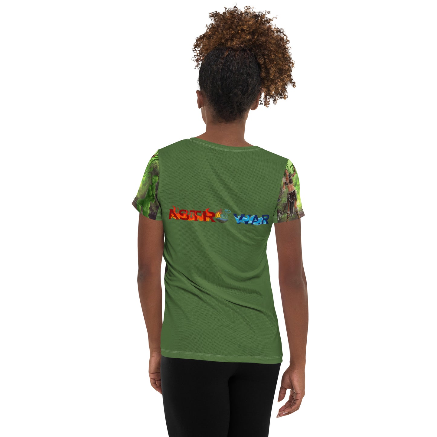 Capricorn All-Over Print Women's Athletic T-shirt