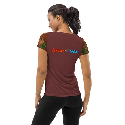 Leo All-Over Print Women's Athletic T-shirt