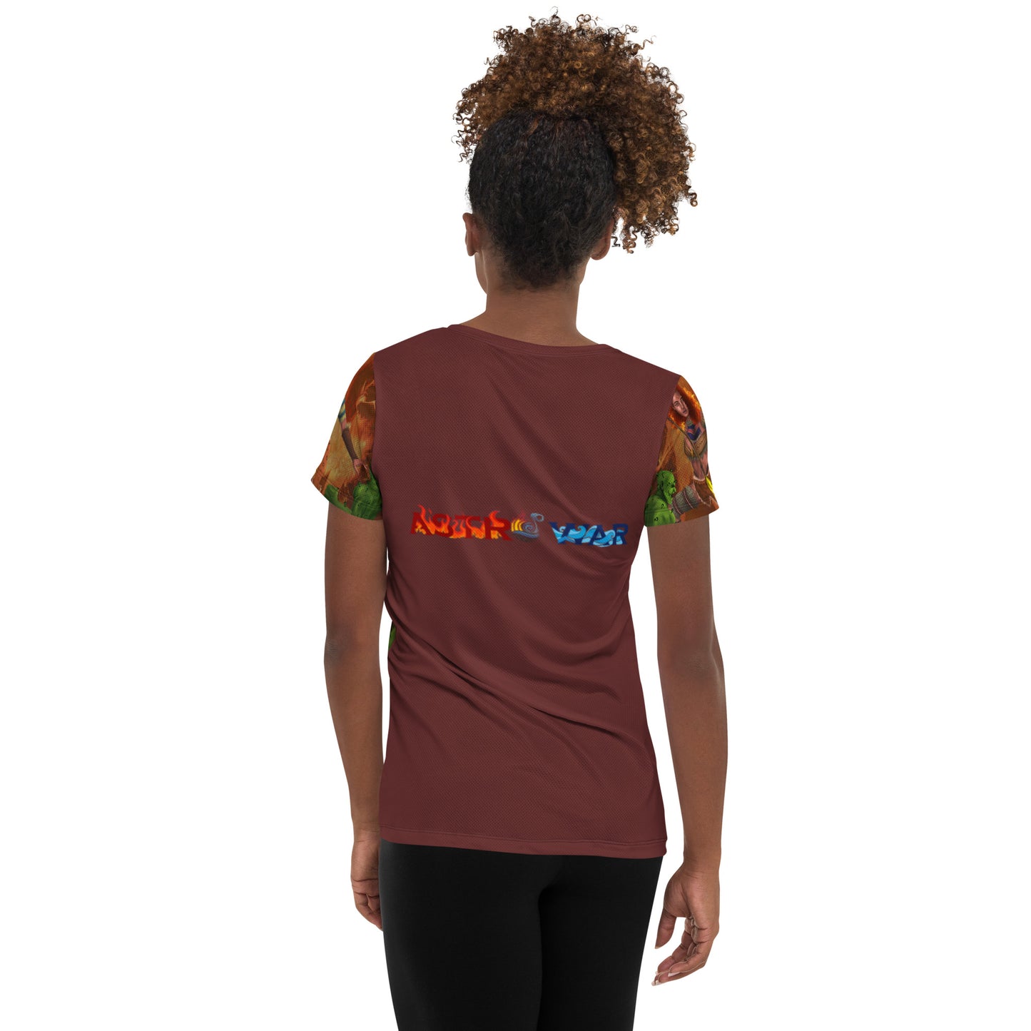 Leo All-Over Print Women's Athletic T-shirt