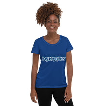 Load image into Gallery viewer, Aquarius Birthday All-Over Print Women&#39;s Athletic T-shirt
