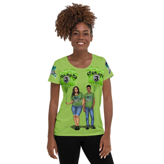 Pisces birthday All-Over Print Women's Athletic T-shirt