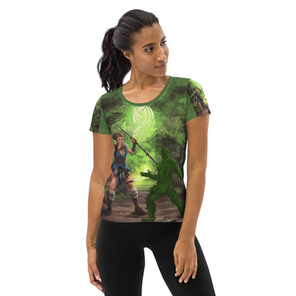 Virgo All-Over Print Women's Athletic T-shirt