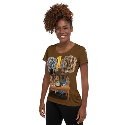 Capricorn Birthday All-Over Print Women's Athletic T-shirt