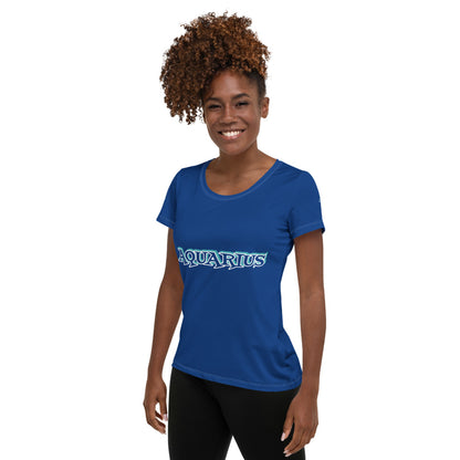 Aquarius Birthday All-Over Print Women's Athletic T-shirt