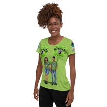 Load image into Gallery viewer, Pisces birthday All-Over Print Women&#39;s Athletic T-shirt
