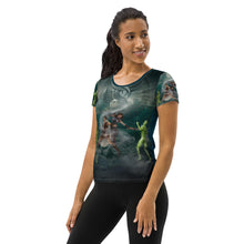 Load image into Gallery viewer, Gemini All-Over Print Women&#39;s Athletic T-shirt
