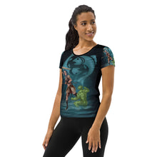 Load image into Gallery viewer, Cancer All-Over Print Women&#39;s Athletic T-shirt
