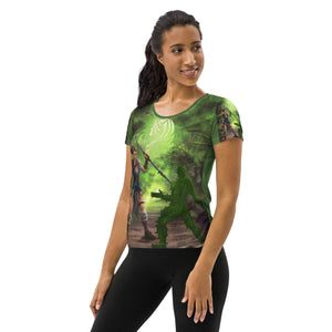 Virgo All-Over Print Women's Athletic T-shirt