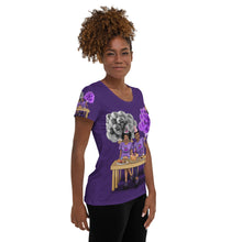 Load image into Gallery viewer, Sagittarius Birthday All-Over Print Women&#39;s Athletic T-shirt
