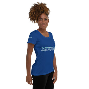 Aquarius Birthday All-Over Print Women's Athletic T-shirt