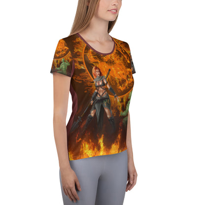 Sagittarius All-Over Print Women's Athletic T-shirt