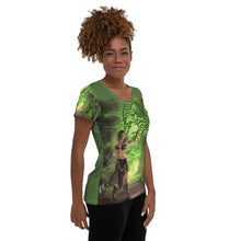 Load image into Gallery viewer, Capricorn All-Over Print Women&#39;s Athletic T-shirt
