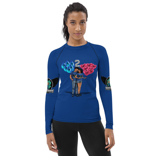 Aquarius Birthday Women's Rash Guard