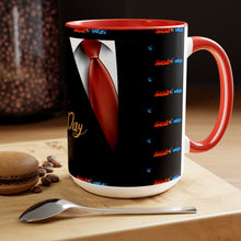 Load image into Gallery viewer, Father&#39;s Day (4) Two-Tone Coffee Mugs, 15oz
