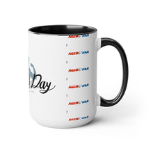 Load image into Gallery viewer, Father&#39;s Day (2) Two-Tone Coffee Mugs, 15oz
