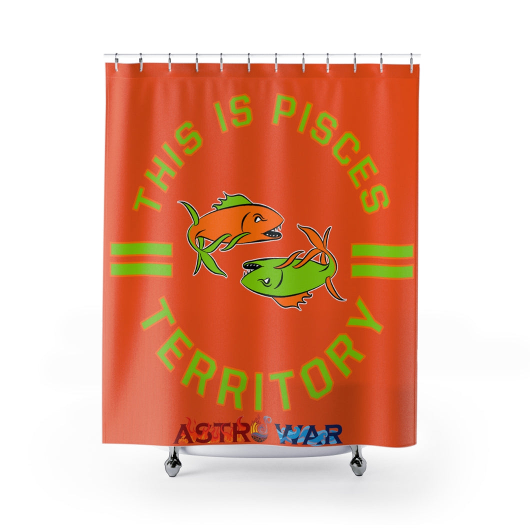 Team Pisces Shower Curtains