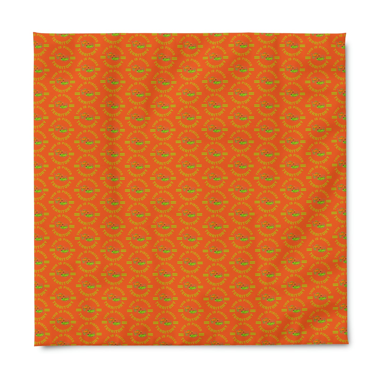 Pisces-Orange Duvet Cover