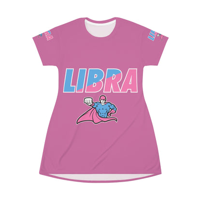 Team Libra All Over Print T-Shirt Dress