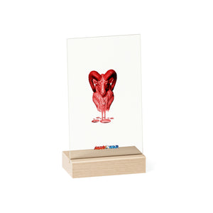 Aries (G2) Acrylic Sign with Wooden Stand