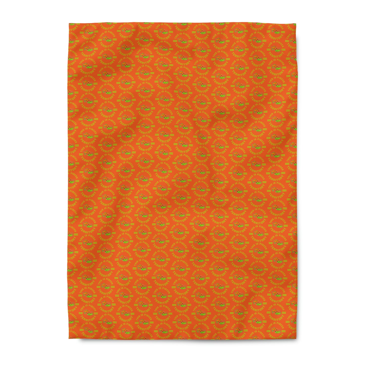 Pisces-Orange Duvet Cover