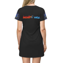 Load image into Gallery viewer, Aquarius All Over Print T-Shirt Dress
