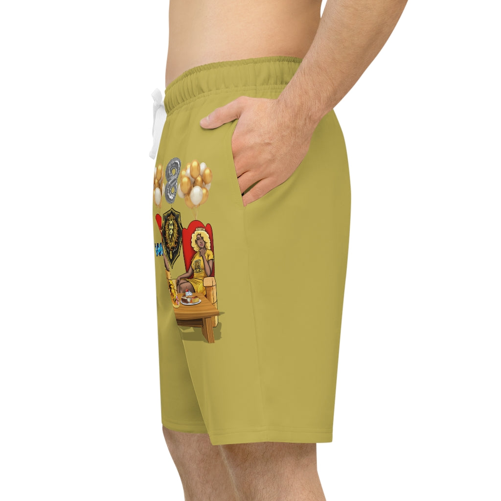 Leo Birthday Athletic Long Shorts (AOP)