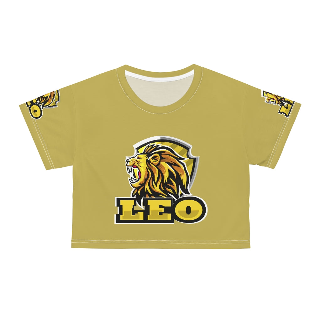 Leo AOP Crop Tee