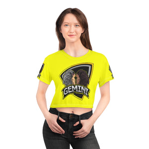 Gemini AOP Crop Tee