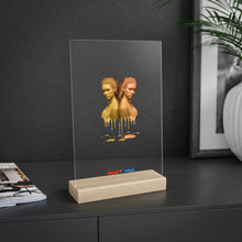 Load image into Gallery viewer, Gemini (G2) Acrylic Sign with Wooden Stand
